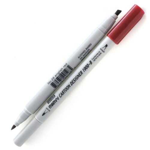 Marvy Grafik Markör Kalem İngiliz Kırmızısı