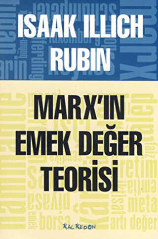 Marx’ın Emek Değer Teorisi - Kalkedon Yayıncılık
