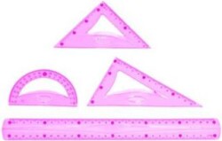 Mas 2236 Plastik Pergelli Çizim Seti - Flexible - Pembe - MAS Kırtasiye