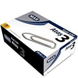 Mas Ataş No-3 Nikel Kaplı 100 Adet - MAS Kırtasiye