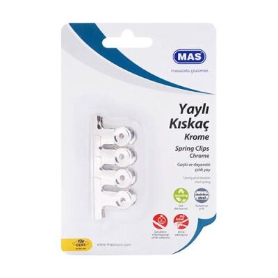 Mas 941 Kartelada Beyaz Metal Kıskaç 30 Mm 4Lü - 1