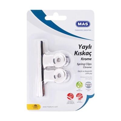 Mas 961 Kartelada Metal Kıskaç 65 Mm 2Li - 1