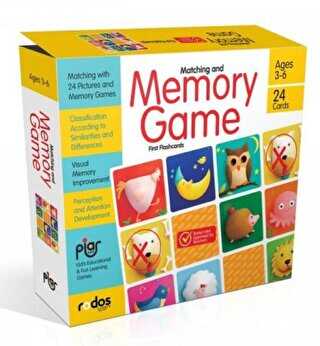 Piar Kids - Matching and Memory Game - First Flashcards - Ages 3-6