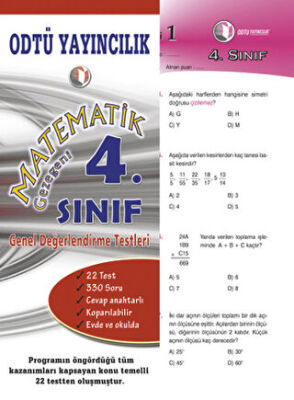 ODTÜ Geliştirme Vakfı Yayıncılık Matematik 4. Sınıf Genel Değerlendirme Testleri - 1