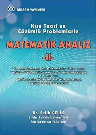 Matematik Analiz 2 - Birsen Yayınevi