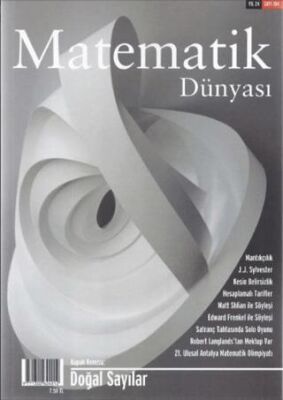 Matematik Dünyası Dergisi Sayı:104 Yıl:2016 - 1