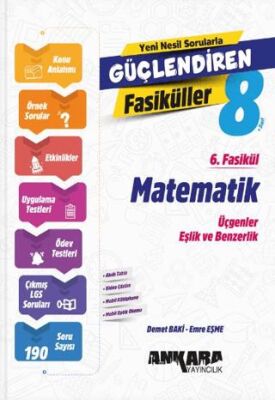 Ankara Yayıncılık Matematik Güçlendiren 6. Fasikül - 1