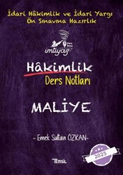 Temsil Kitap İmtiyaz Maliye Hakimlik Ders Notları - Temsil Kitap