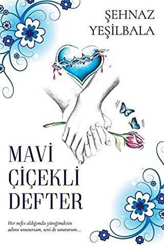 Mavi Çiçekli Defter - 1