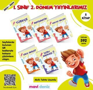 1. Sınıf 2. Dönem 5 Kitap Set - 1