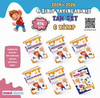 Mavi Deniz Yayınları 4. Sınıf Tam Set 6 Kitap - 1