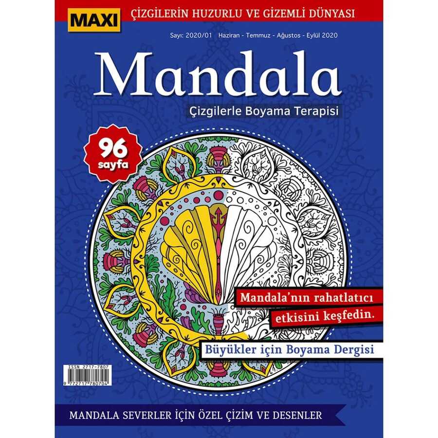Maxi Mandala Çizgilerle Boyama Terapisi 1
