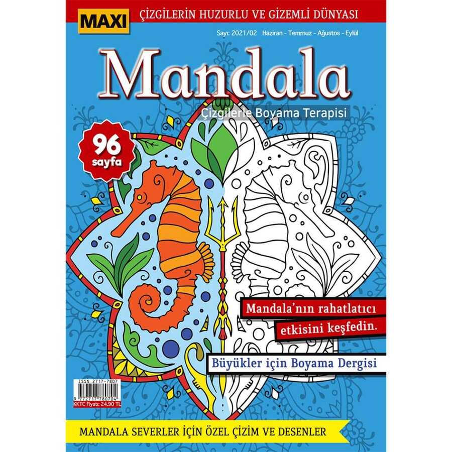 Maxi Mandala Çizgilerle Boyama Terapisi 4