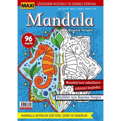 Maxi Mandala Çizgilerle Boyama Terapisi 4 - 1