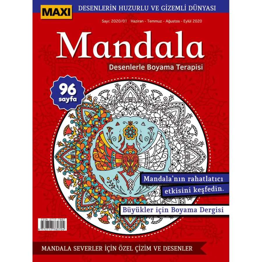 Maxi Mandala Desenlerle Boyama Terapisi 1