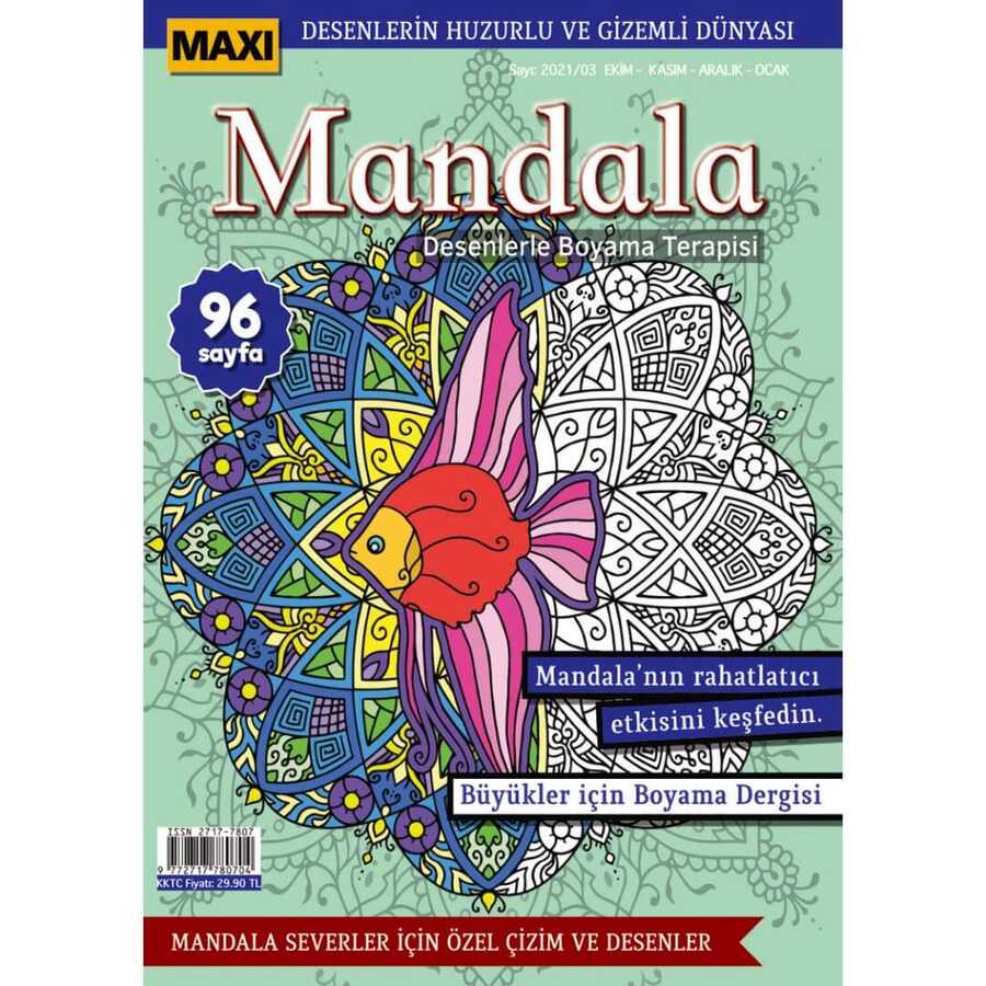 Maxi Mandala Desenlerle Boyama Terapisi 5