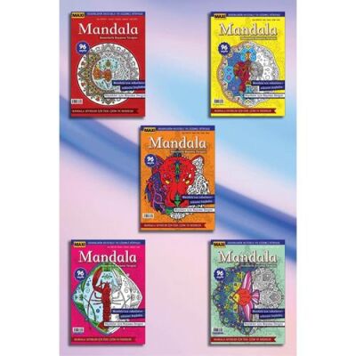 Maxi Mandala Desenlerle Boyama Terapisi 5`li Set - 2