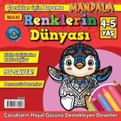Maxi Renklerin Dünyası- Çocuklar İçin Boyama 6 - Maxi Yayıncılık