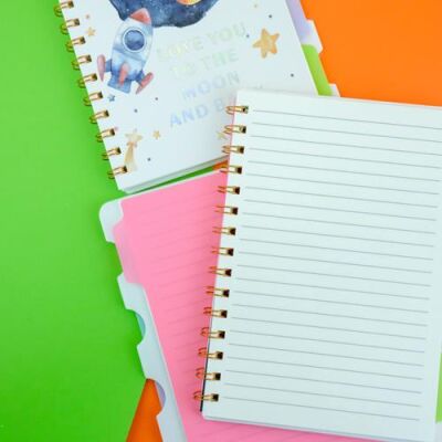 Maxx No:3 Uzay Temalı Bölmeli A5 Defter - 2