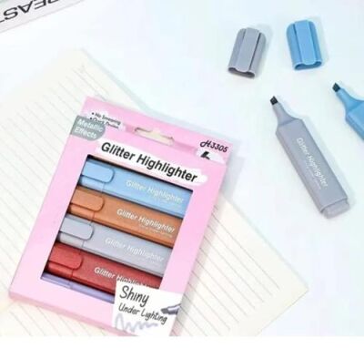 MDS Simli Fosforlu Kalem 4lü - 1