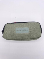 Me Çanta Superga Linen Green Kalem Çantası - Me Çanta