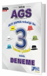 Altı Şapka Yayınları MEB-AGS Altı Şapka 3 Çözümlü Deneme - Altı Şapka Yayınları