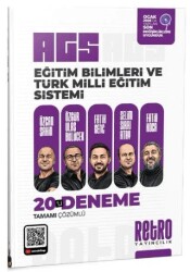 MEB-AGS Eğitim Bilimleri ve Türk Milli Eğitim Sistemi 20 Deneme Çözümlü - Retro Yayıncılık