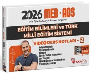 MEB-AGS Eğitim Bilimleri ve Türk Milli Eğitim Sistemi Video Ders Notları - 2 - 1