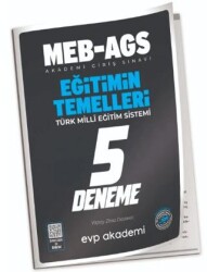 MEB-AGS Eğitimin Temelleri 5 Deneme Çözümlü - EVP Akademi