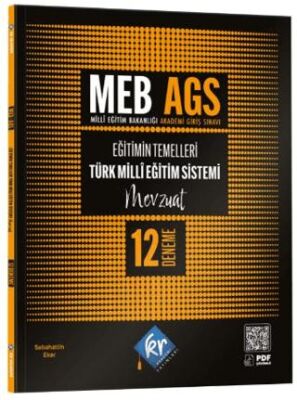 MEB AGS Eğitimin Temelleri ve Türk Milli Eğitim Sistemi Mevzuat 12 Deneme - 1