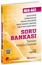 MEB-AGS Eğitimin Temelleri ve Türk Milli Eğitim Sistemi, Mevzuat Bilgisi Soru Bankası Çözümlü - Özdil Akademi Yayınları
