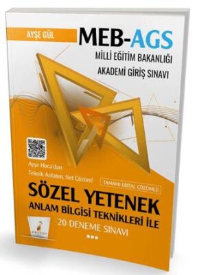 MEB - AGS Hazırlık Anlam Bilgisi Teknikleri ile Sözel Yetenek 20 Deneme Sınavı - 1