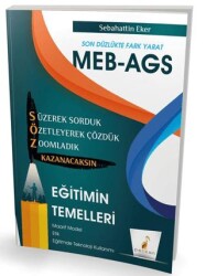 MEB - AGS Hazırlık Eğitimin Temelleri Söz Kazanacaksın Soru Bankası - Pelikan Tıp Teknik Yayıncılık