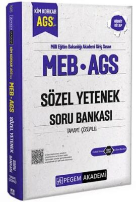 MEB AGS Kim Korkar Sözel Yetenek Soru Bankası Tamamı Çözümlü - 1