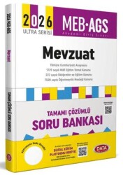 2026 AGS Mevzuat Tamamı Çözümlü Soru Bankası - Data Yayınları