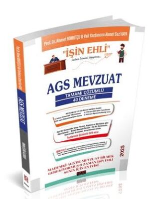 MEB AGS Mevzuat İşin Ehli Tamamı Çözümlü 40 Deneme - 1