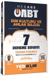 MEB-AGS ÖABT Din Kültürü ve Ahlak Bilgisi Tamamı Çözümlü 7 Deneme Sınavı - Yediiklim Yayınları