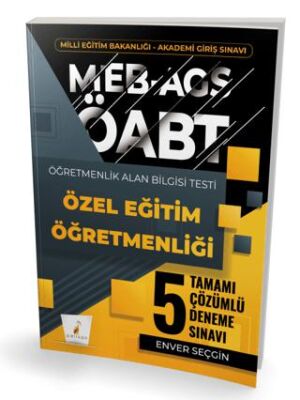 MEB-AGS ÖABT Özel Eğitim Öğretmenliği Tamamı Çözümlü 5 Deneme Sınavı - 1