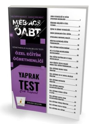 MEB-AGS ÖABT Özel Eğitim Öğretmenliği Yaprak Test - 1