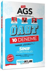 MEB AGS ÖABT Sınıf Öğretmenliği Tamamı Çözümlü 10 Deneme Sınavı - Yediiklim Yayınları