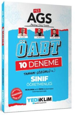 MEB AGS ÖABT Sınıf Öğretmenliği Tamamı Çözümlü 10 Deneme Sınavı - 1