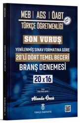 MEB-AGS Türkçe Dört Temel Beceri Son Vuruş 20 Deneme Çözümlü - Türkçe ÖABTDEYİZ