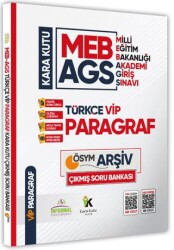 MEB-AGS Türkçenin Kara Kutusu VİP PARAGRAF 3 ÖSYM Çıkmış Soru Arşivi Bankası Konu Özetli Çözümlü - Karakutu Yayın