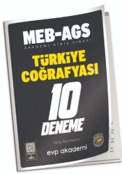 MEB-AGS Türkiye Coğrafyası 10 Deneme Çözümlü - EVP Akademi