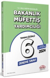 MEB Bakanlık Müfettiş Yardımcılığı Tamamı Çözümlü 6 Deneme Sınavı - Editör Yayınevi