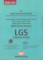MEB Örnek Soruları LGS Çalışma Kitabı Sözel - Sinan Kuzucu Yayınları