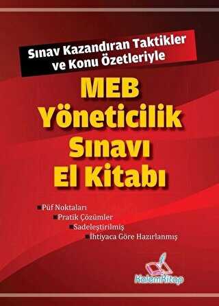 Kalemkitap MEB Yöneticilik Sınavı El Kitabı - Kalemkitap