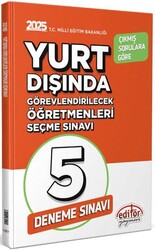 MEB Yurt Dışında Görevlendirilecek Öğretmenleri Seçme Sınavı 5 Deneme Sınavı - Editör Yayınevi