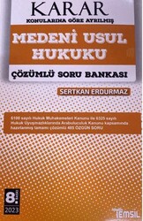 Temsil Kitap Karar Medeni Usul Hukuku Çözümlü Soru Bankası - Temsil Kitap