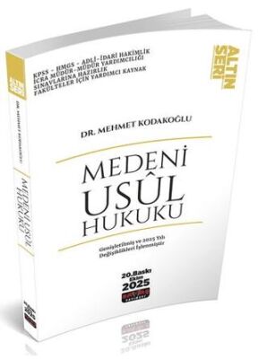 Medeni Usul Hukuku Konu Anlatımı - 1